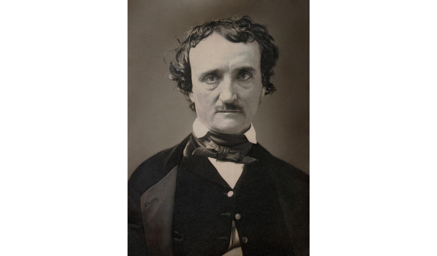 Ritratto fotografico di Edgar Allan Poe, 1849 circa.