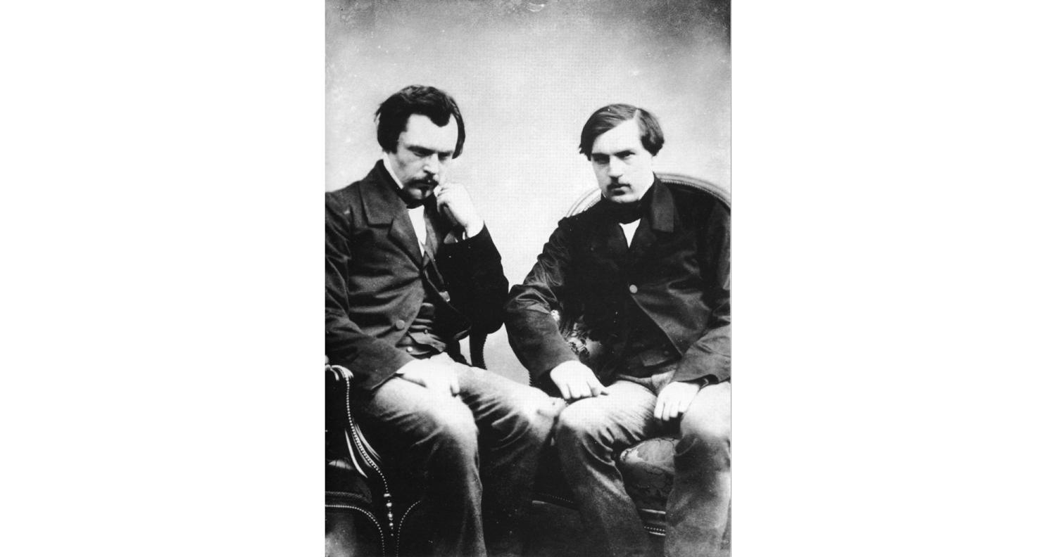 Edmond (a sinistra) e Jules Gongourt ritratti dal fotografo Felix Nadar.