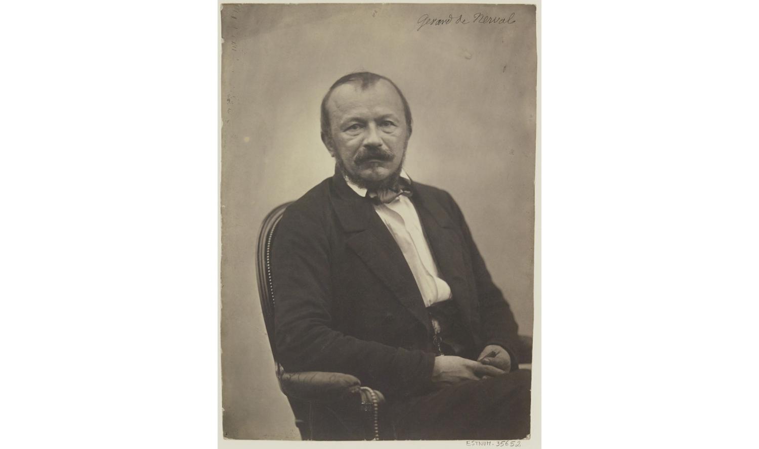 Gérard de Nerval ritratto dal fotografo Felix Nadar, 1854-1855 circa.