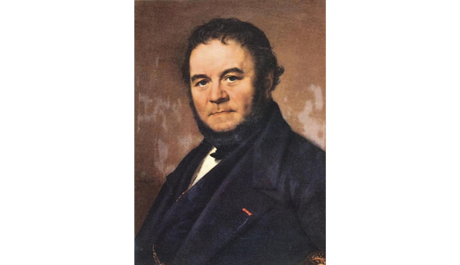 Johan Sodermark, Ritratto di Stendhal, 1840. Versailles, Château de Versailles.
