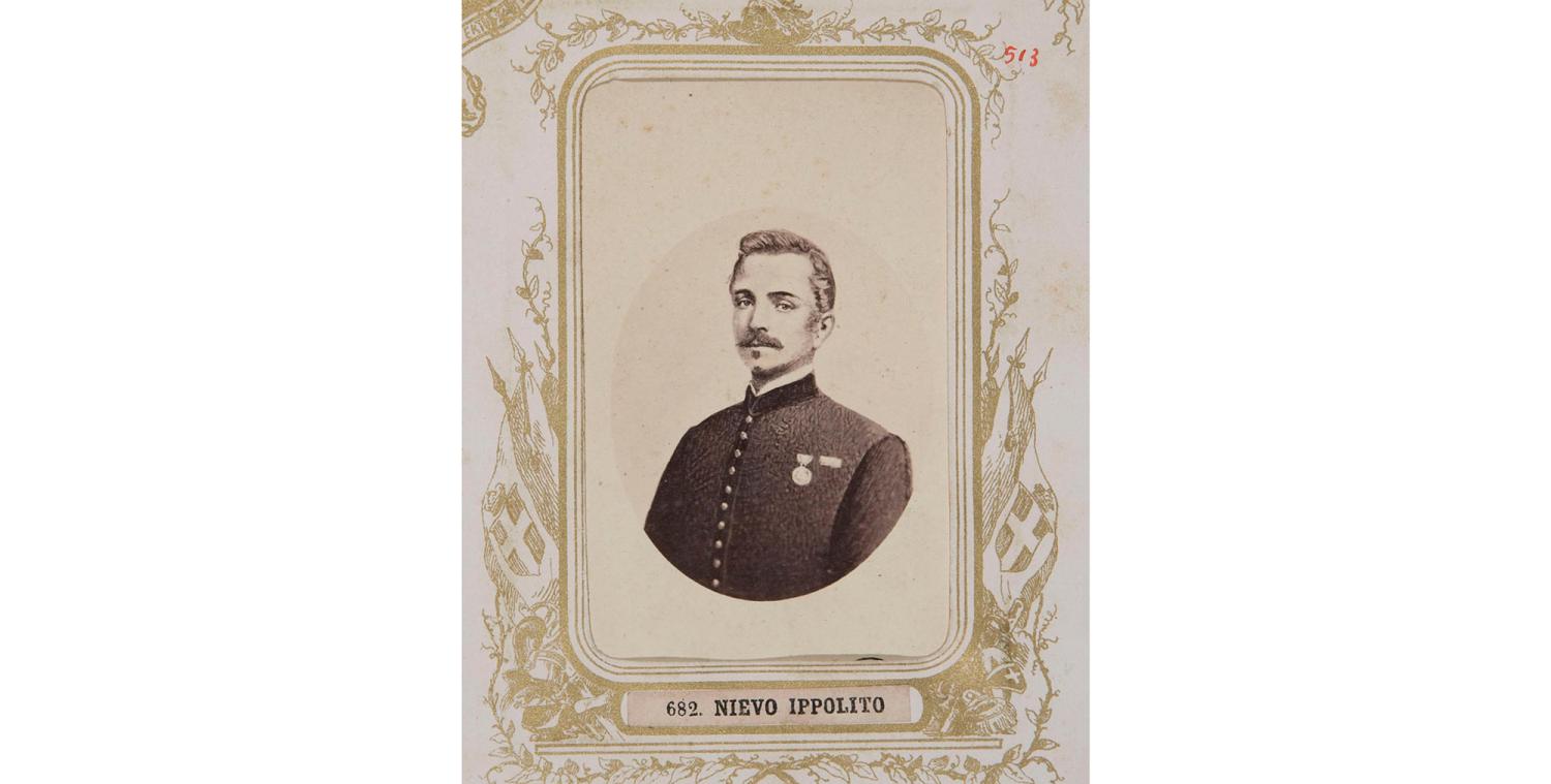 Ritratto fotografico di Ippolito Nievo.