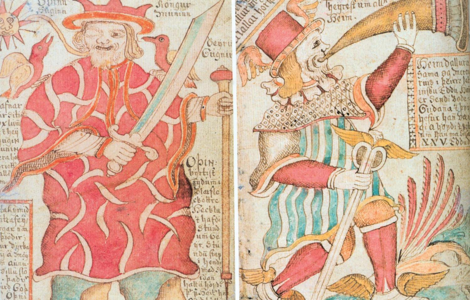 Miniatura tratta dall'Edda di Snorri Sturluson