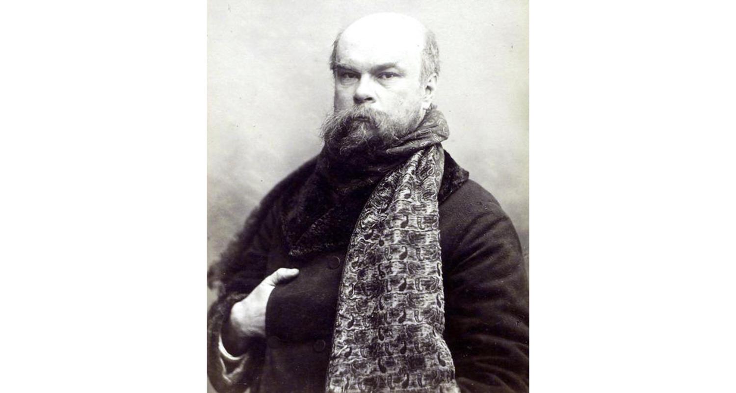 Paul Verlaine ritratto dal fotografo Otto Wegener, 1893.