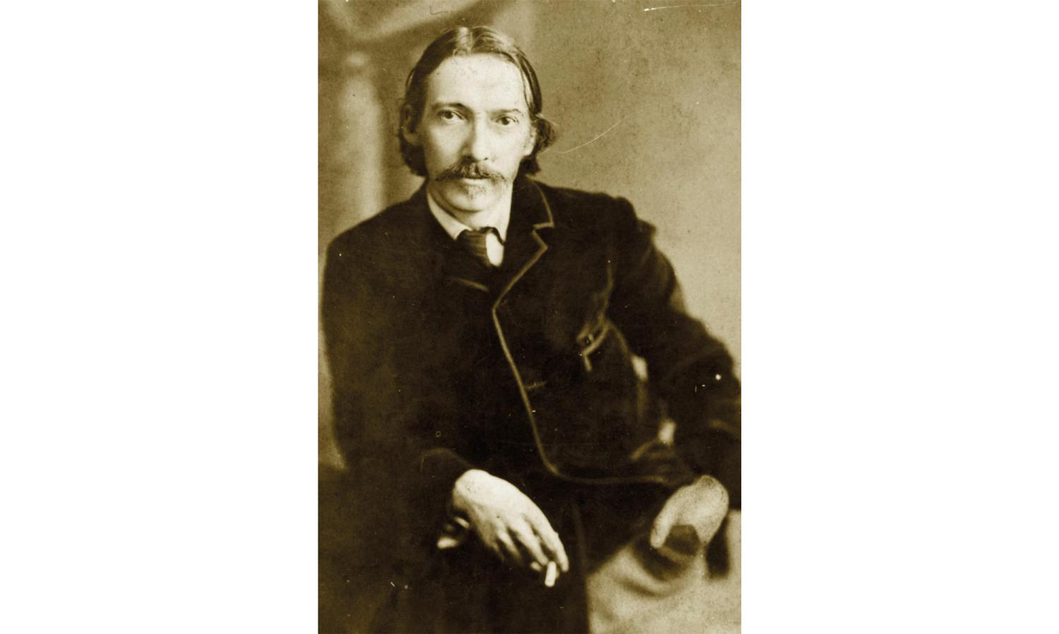 Ritratto fotografico di Robert Louis Stevenson.