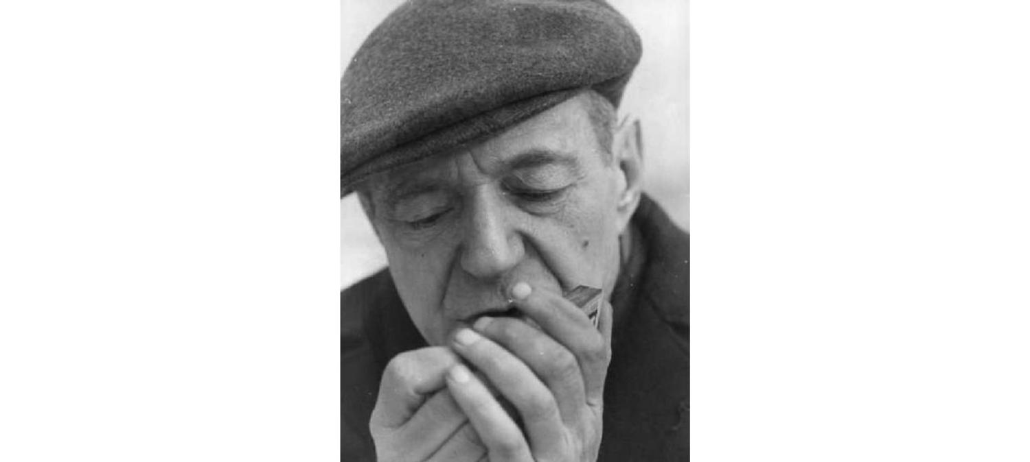 Umberto Saba fotografato da Federico Patellani nel 1946.